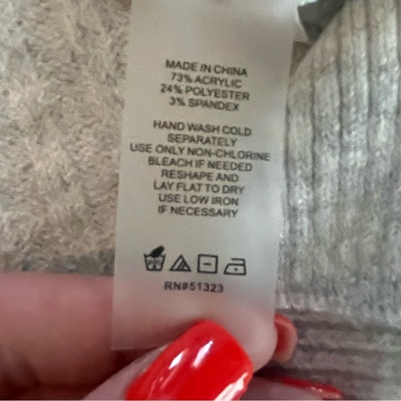 Vince Camuto Women's V-Neck Ribbed Sweater Lightweight Heather Gray - Picture 12 of 16